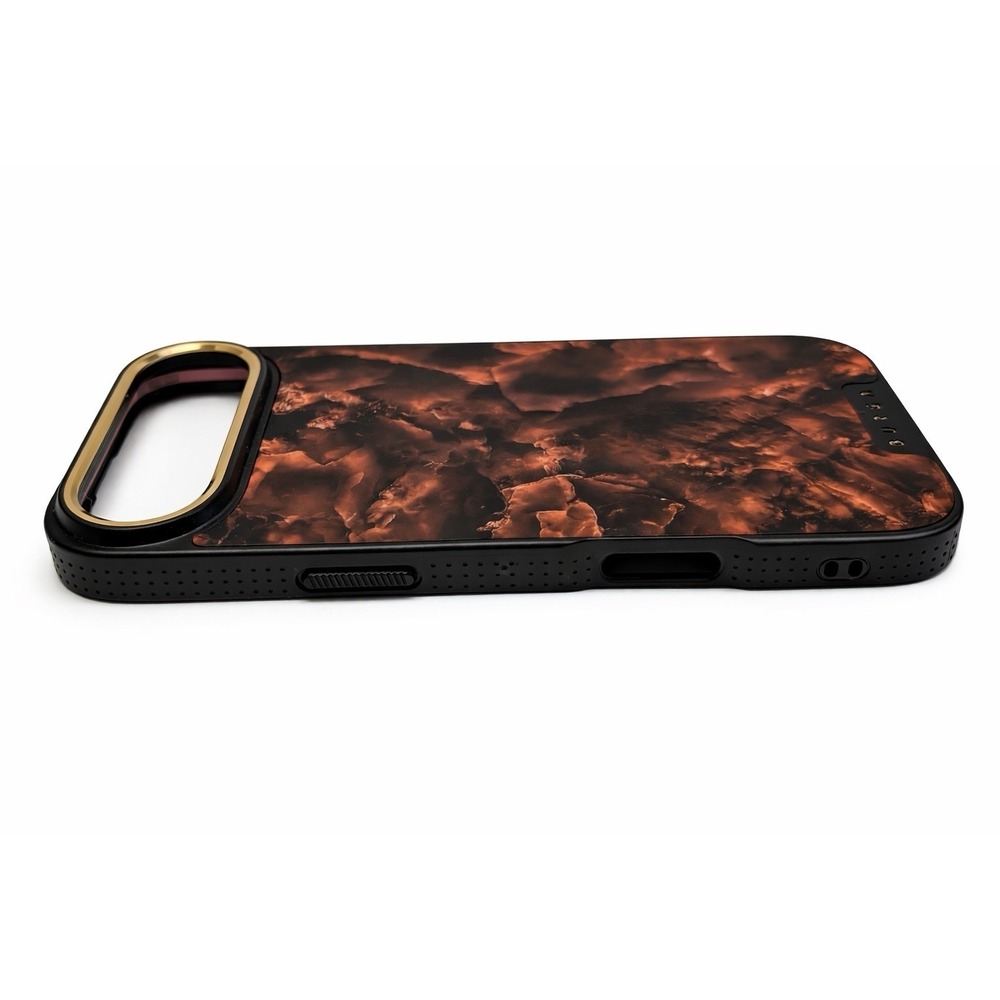 BURGA Elite iPhone 17 Air Case Brown Gold Marble Slim Protective Cover - Picture 3 of 6